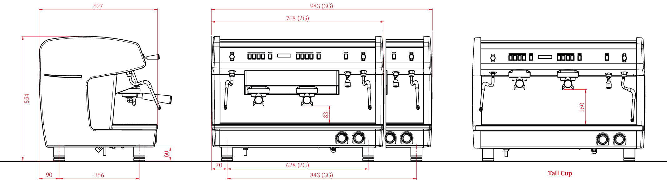 X ONE TCI Evo_Dimensions-01 X One TCI Technical Drawing