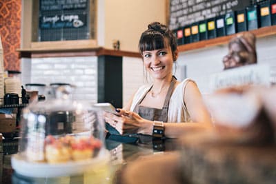 female-coffee-shop-owner